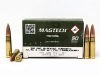 Magtech Subsonic Rifle Ammunition 300BLKSUBA, 300 AAC Blackout, Full Metal Jacket Subsonic, 200 GR, 1050 fps, 50 Rd/Bx