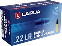 Lapua Super Long Range Match Rimfire Ammunition 420167, 22 Long Rifle, Lead Round Nose, 40 GR, 1106 fps, 50 Rounds