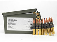 Federal Lake City Rifle Ammunition ZSAMA557MOI, 50 Browning Machine Gun BMG, M33 Ball/M17 Tracer (4:1 Link), 661/618 GR, 100 Rd/Can