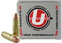 Underwood Rifle Ammunition UA461, 458 Socom, FMJ Flat Nose, 350 GR, 1620 fps, 20 Rds/bx