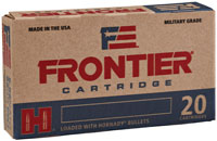 Hornady Frontier Rifle Ammunition FR140, 223 Remington, HP Match, 55 GR, 3240 fps, 20 Rds/bx