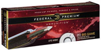 Federal Premium Edge TLR Rifle Ammunition P270WSMETLR1, 270 WSM, Edge TLR, 136 GR, 3200 fps, 20 Rd/bx