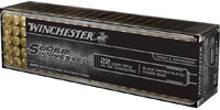 Winchester Super Suppressed Ammunition SUP22LR, 22 Long Rifle, SubSonic Black Copper Plated Round Nose, 45 GR, 1090 fps, 100 Rd/bx