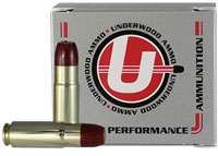 Underwood Rifle Ammunition UA756, 458 Socom, Hard Cast Flat Nose, 500 GR, 1070 fps, 20 Rds/bx