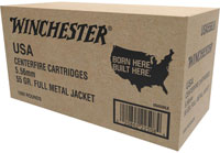 Winchester USA Rifle Ammunition WM1931000, 5.56mm NATO, Full Metal Jacket (FMJ), 55 GR, 3180 fps, 1000 Rd/bx