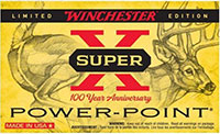 Winchester Super-X 100th Anniversary Rifle Ammunition X3030100, 30-30 Winchester, Power Point, 150 GR, 2390 fps, 20 Rd/bx