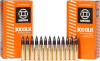 Gemtech Silencer Subsonic Rifle Ammunition 300BLK-187, 300 AAC Blackout, Polymer Tip, 187 GR, 1050 fps, 20 Rd/bx