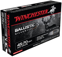 Winchester Supreme Rifle Ammunition SBST4570, 45-70 Government, Ballistic Silvertip, 300 GR, 20 Rd/bx