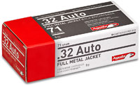 Aguila Pistol Ammunition AMS32, 32 ACP, Full Metal Jacket (FMJ), 71 GR, 905 fps, 50 Rd/bx