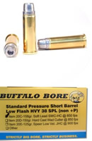 Buffalo Bore Handgun Ammunition 20C/20, 38 Special, Soft Lead Wadcutter Hollow Core, 158 GR, 850 fps, 20 Rd/Bx