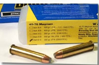 Buffalo Bore Rifle Ammunition 8E/20, 45-70 Magnum, Jacketed Hollow Point (JHP), 300 GR, 2350 fps, 20 Rd/Bx