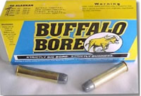 Buffalo Bore Rifle Ammunition 15A/20, 50 Alaskan, Wide Flat Nose Gas-checked, 525 GR, 1850 fps, 20 Rd/Bx