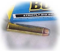 Buffalo Bore Rifle Ammunition 15B/20, 50 Alaskan, Jacked Flat Nose Bonded, 500 GR, 1850 fps, 20 Rd/Bx