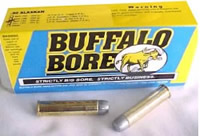 Buffalo Bore Rifle Ammunition 15C/20, 50 Alaskan, Lead Flat Nose Gas-checked, 450 GR, 2100 fps, 20 Rd/Bx