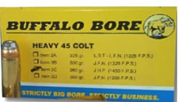 Buffalo Bore Handgun Ammunition 3C/20, 45 Colt +P, Jacketed Hollow Point (JHP), 260 GR, 1450 fps, 20 Rd/Bx