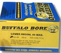 Buffalo Bore Handgun Ammunition 4E/20, 44 Magnum, Keith Gas-Checked, 255 GR, 1350 fps, 20 Rd/Bx