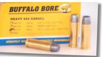 Buffalo Bore Handgun Ammunition 7C/50, 454 Casull, Long Boat-Tail Lead Wide Nose, 360 GR, 1425 fps, 50 Rd/Bx