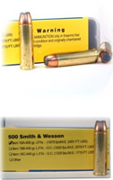 Buffalo Bore Handgun Ammunition 18A/20, 500 S&W, Jacketed Flat Nose (FN), 400 GR, 1675 fps, 20 Rd/Bx