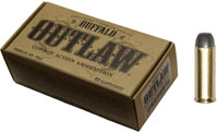 Buffalo Cartridge Cowboy Action Pistol Ammunition , 45 Long Colt, Lead Round Nose Flat Point, 200 Gr, 730 FPS, 50 Rd/bx