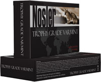 Nosler Trophy Grade Varmint Rifle Ammunition 60003, 22-250 Remington, Ballistic Tip, 55 GR, 3550 fps, 20 Rd/bx