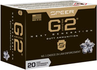 Speer Gold Dot G2 Personal Protection Handgun Ammunition 23999, 40 S&W, Gold Dot HP, 180 GR, 1015 fps, 20 Rd/bx