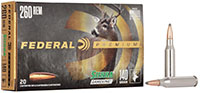 Federal Premium Vital-Shok Rifle Ammunition P260A, 260 Remington, Boat Tail Soft Point (SP), 140 GR, 2700 fps, 20 Rd/bx