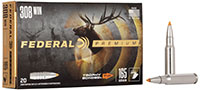 Federal Premium Vital-Shok Rifle Ammunition P308TT2, 308 Winchester, Trophy Bonded Tip, 165 GR, 2700 fps, 20 Rd/bx