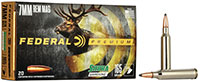 Federal Premium Vital-Shok Rifle Ammunition P7RE, 7 mm Remington Mag, Sierra GameKing BTSP, 165 GR, 2950 fps, 20 Rd/bx