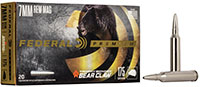 Federal Premium Vital-Shok Rifle Ammunition P7RT1, 7 mm Remington Mag, Trophy Bonded Bear Claw, 175 GR, 2900 fps, 20 Rd/bx