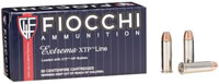 Fiocchi Extrema Handgun Ammunition 38XTP25, 38 Special +P, XTP Hollow Point (HP), 125 GR, 900 fps, 25 Rd/bx