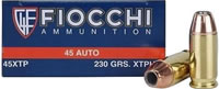 Fiocchi Extrema Handgun Ammunition 45XTP25, 45 ACP, XTP Hollow Point (HP), 230 GR, 900 fps, 25 Rd/bx