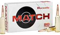 Hornady ELD Match Rifle Ammunition 82180, 300 Winchester Magnum, ELD Match, 195Gr, 2930 fps, 20 Rds