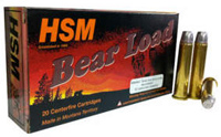 HSM Bear Load Pistol Ammunition 500SW-6-N, 500 S&W, LBT Wide Flat Nose (WFN) Gas Checked, 440 GR, 1252 fps, 20 Rd/box