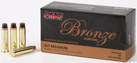 PMC Bronze Line Pistol Ammunition 357A, 357 Magnum, Jacketed Soft Point (SP), 158 GR, 1471 fps, 50 Rd/bx