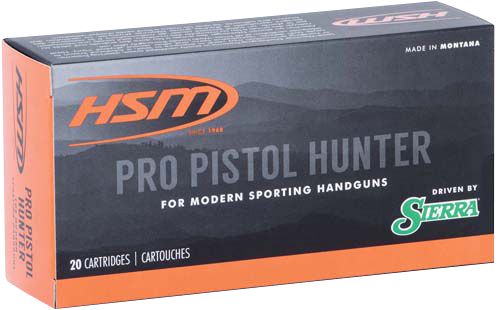 HSM Pro Pistol Ammunition 460SW5N, 460 S&W Mag, Jacketed Soft Point, 300 gr, 20 Rd/Bx