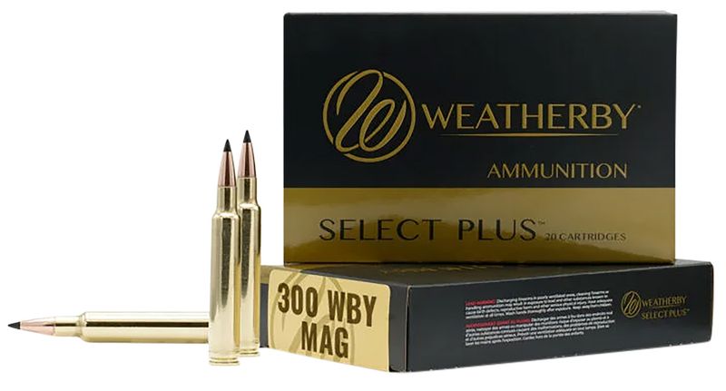 Weatherby Select Plus Rifle Ammunition H300200ELDX, 300 Weatherby Magnum, Hornady ELD-X, 200 gr, 3000 fps, 20 Rd/Bx