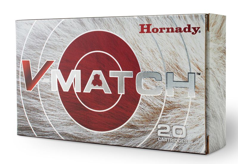 Hornady V-Match Rifle Ammunition 81603, 6mm ARC, ELD-VT, 80 gr, 3020 fps, 20 Rd/Bx