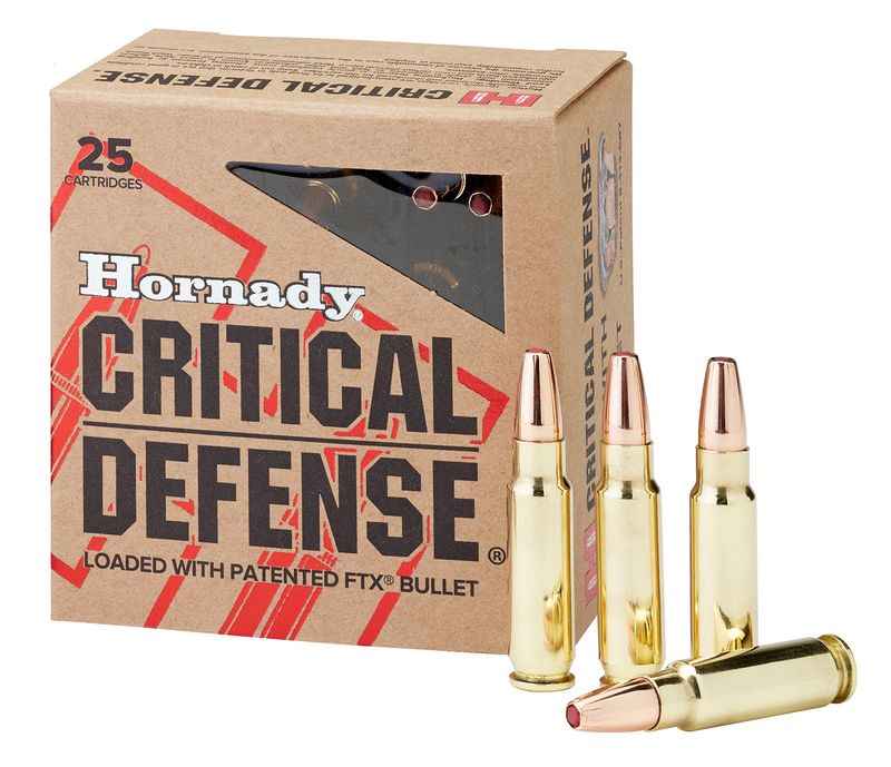 Hornady Critical Defense Pistol Ammunition 90000, 5.7mmx28mm, Flex Tip, 40 GR, 1810 fps, 25 Rd/bx