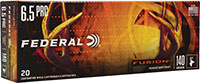 Federal Fusion Rifle Ammunition F65PRCTFS1, 6.5 PRC, Bonded Soft Point, 140 gr, 20 Rd/Bx