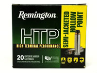 Remington High Terminal Performance Handgun Ammunition RTP357M7A, 357 Magnum, Semi-Jacketed Hollow Point, 110 GR, 1295 fps, 20 Rd/bx