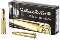 Sellier & Bellot Rifle Ammuntion SB3030A, 30-30 Winchester, Soft Point (SP), 150 GR, 2388 fps, 20 Rd/bx