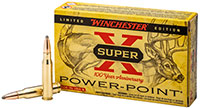 Winchester Super-X Rifle 100th Anniversary Ammunition X243100, 243 Winchester, Power-Point, 100 GR, 2960 fps, 20 Rd/bx