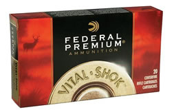 Federal Premium Vital-Shok Rifle Ammunition P260C, 260 Remington, Barnes Triple Shock X-Bullet, 120 GR, 2930 fps, 20 Rd/bx