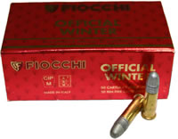 Fiocchi Super Match Biathlon Rimfire Ammunition 22SM340, 22 Long Rifle, Round Nose (RN), 40 GR, 1120 fps, 50 Rd/bx