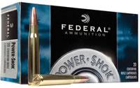 Federal Premium Power Shok Rifle Ammunition 7WSME, 7 mm WSM, Soft Point (SP), 150 GR, 3200 fps, 20 Rd/bx