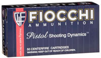 Fiocchi Shooting Dynamics Pistol Ammunition 357B, 357 Magnum, Jacketed Hollow Point (JHP), 158 GR, 1250 fps, 50 Rd/bx