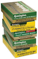 Remington Premier A-Frame Rifle Ammunition R300UM1P1, 300 Remington Ultra Mag, Pointed Soft Point (SP), 150 GR, 2910 fps, 20 Rd/bx