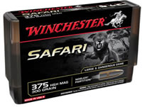 Winchester Supreme Safari Rifle Ammunition S375SLSP, 375 Holland H&H Mag, Nosler Partition, 300 GR, 2605 fps, 20 Rd/bx