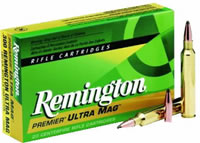 Remington Premier Ultra Mag Rifle Ammunition PR375UM2, 375 Remington Ultra Mag, Soft Point (SP), 270 GR, 2900 fps, 20 Rd/bx