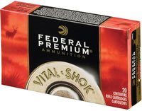 Federal Premium Vital-Shok Rifle Ammunition P300HTT1, 300 Holland H&H Mag, Trophy Bonded Tip, 180 GR, 2880 fps, 20 Rd/bx